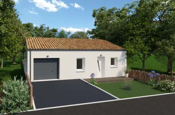 Photo maison 63&nbsp;m²<br>sur terrain 278&nbsp;m²