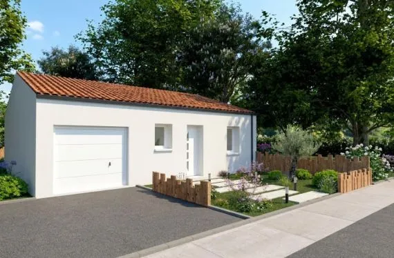 Photo maison 60&nbsp;m²<br>sur terrain 350&nbsp;m²